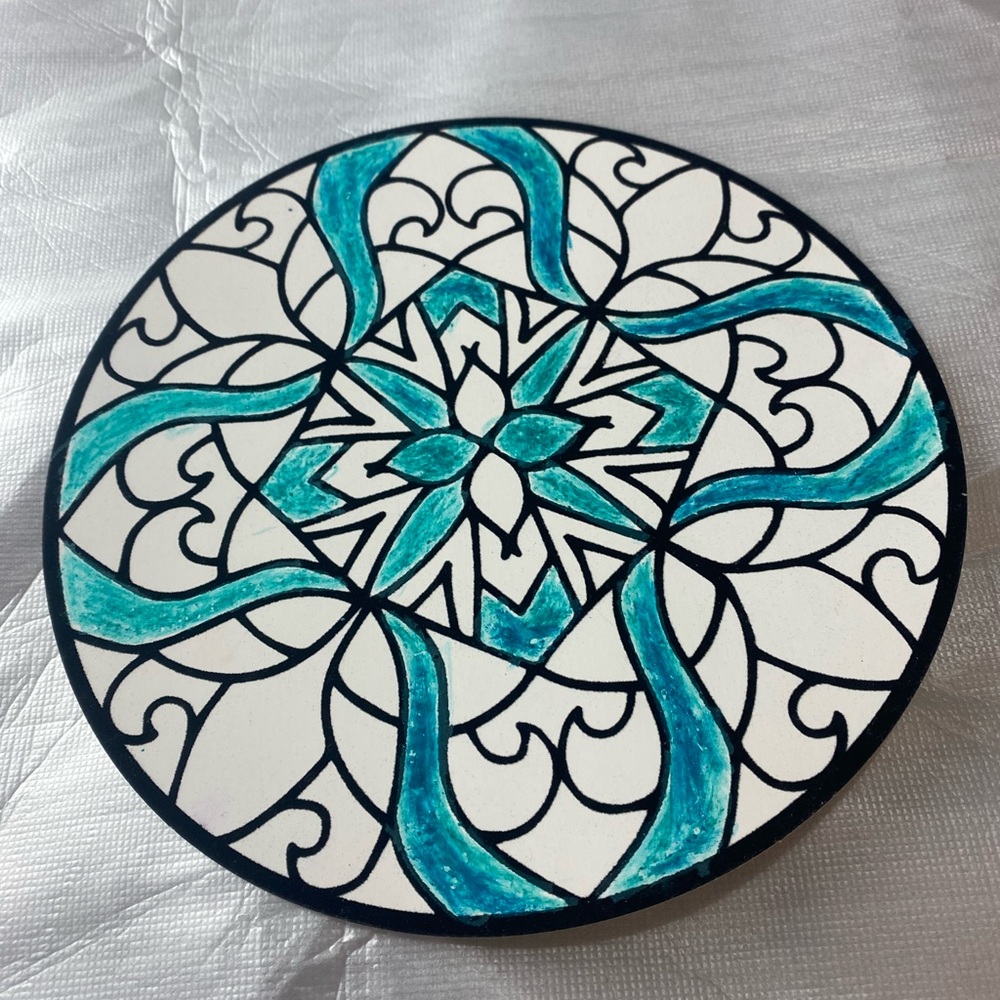 ⚪️Special Teal Mandala 🔵